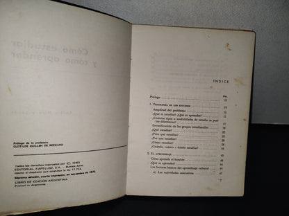 83- Cómo Estudiar Y Cómo Aprender - Emilio Mira Y López - 1973
