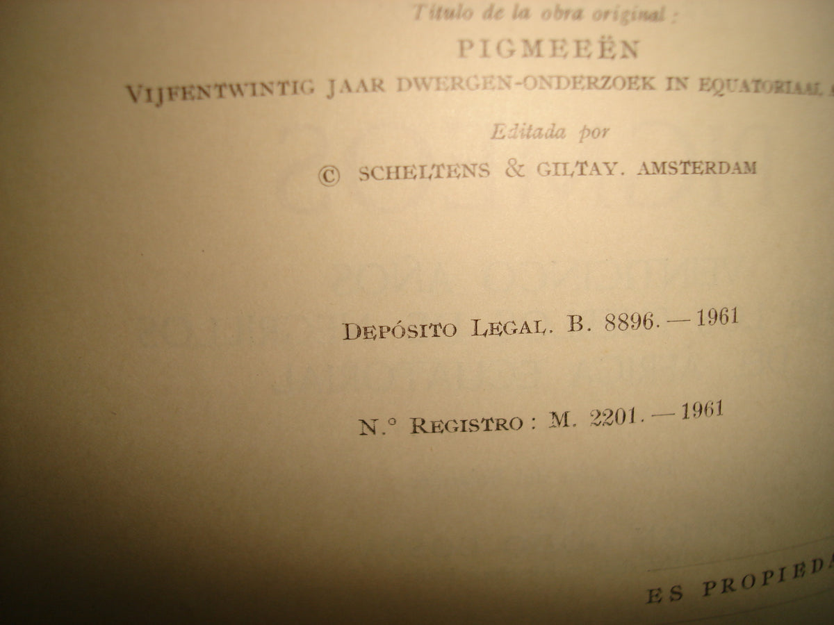 167- Pigmeos. Veinticinco Años Entre Los Pueblos De Negrillos Del África Ecuatorial - Dr. Paul Julien - Editorial Labor, S. A. 1961