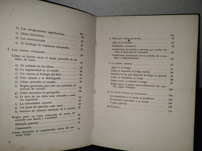 83- Cómo Estudiar Y Cómo Aprender - Emilio Mira Y López - 1973