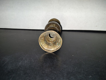 A5- Pequeño Jarrón De Bronce Decorado - 70'S
