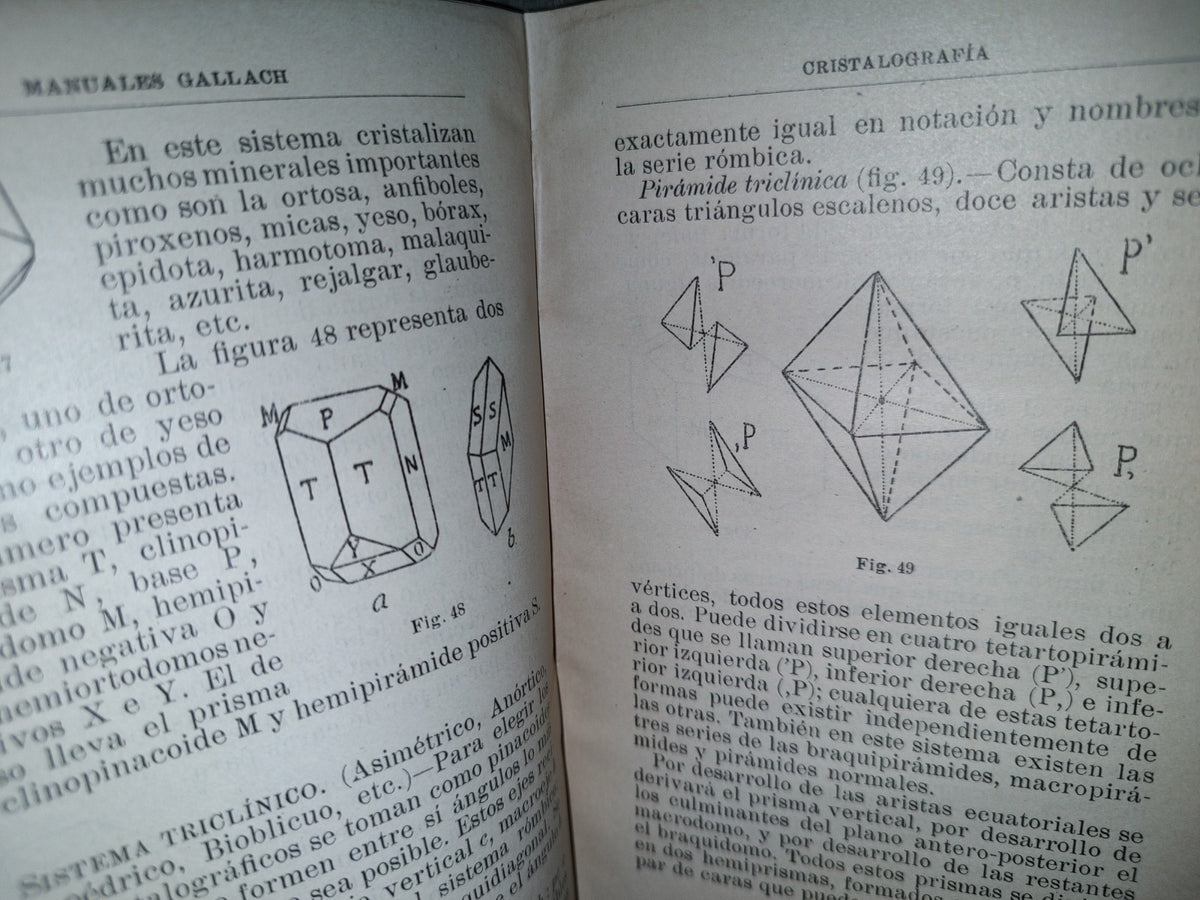 59- Cristalografía. Manuales Gallach 31- Dr. Lucas Fernández Navarro - 1902