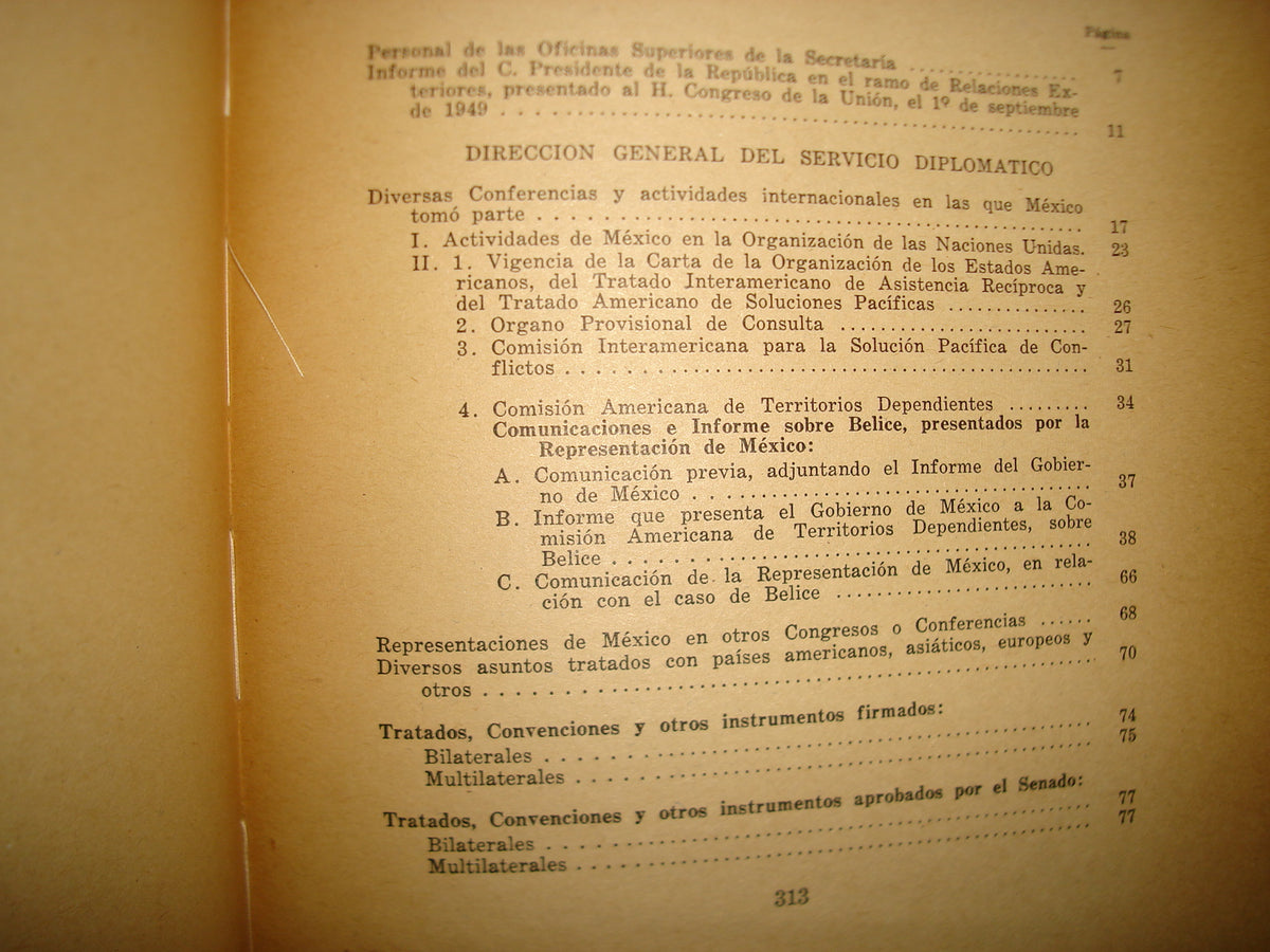 160- Memoria De La Secretaría De Relaciones Exteriores - Manuel Tello - 1949