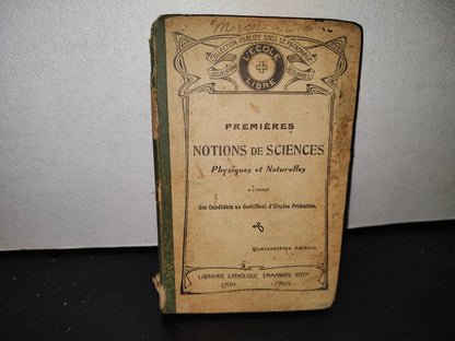 59- Ciencias Físicas Y Naturales / Premieres Notions De Sciences Physiques Et Naturelles 1922