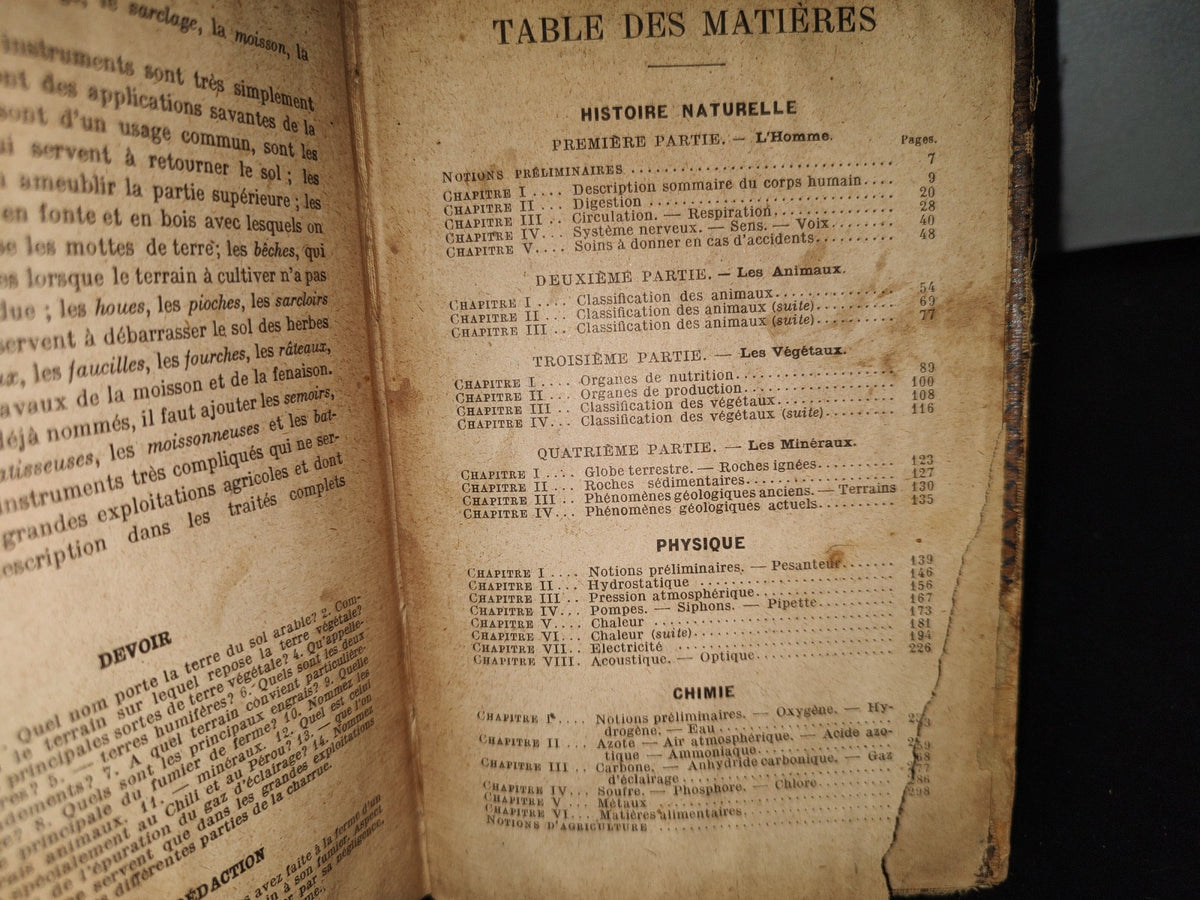 59- Ciencias Físicas Y Naturales / Premieres Notions De Sciences Physiques Et Naturelles 1922
