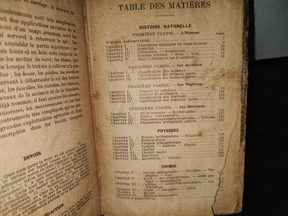 59- Ciencias Físicas Y Naturales / Premieres Notions De Sciences Physiques Et Naturelles 1922