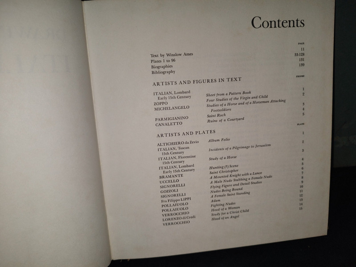 74- Drawings Of The Masters. Italian Drawings. From The 15Th Century To The 19Th Century - 1963
