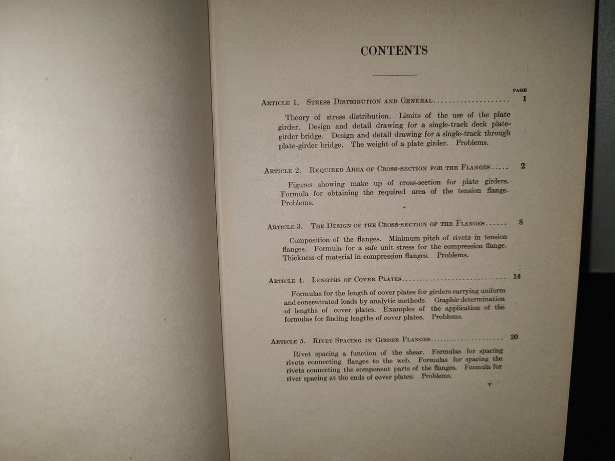 201- Notes On Plate-Girder Design - Clarence W. Hudson, C.E. New York, John Wiley & Sons - 1911