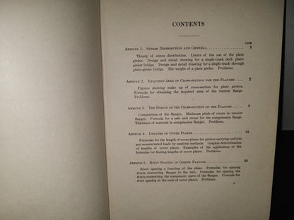 201- Notes On Plate-Girder Design - Clarence W. Hudson, C.E. New York, John Wiley & Sons - 1911