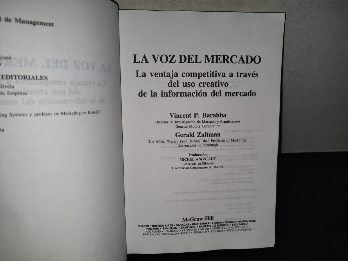 196- La Voz Del Mercado - Vincent P. Barabba, Gerald Zaltman