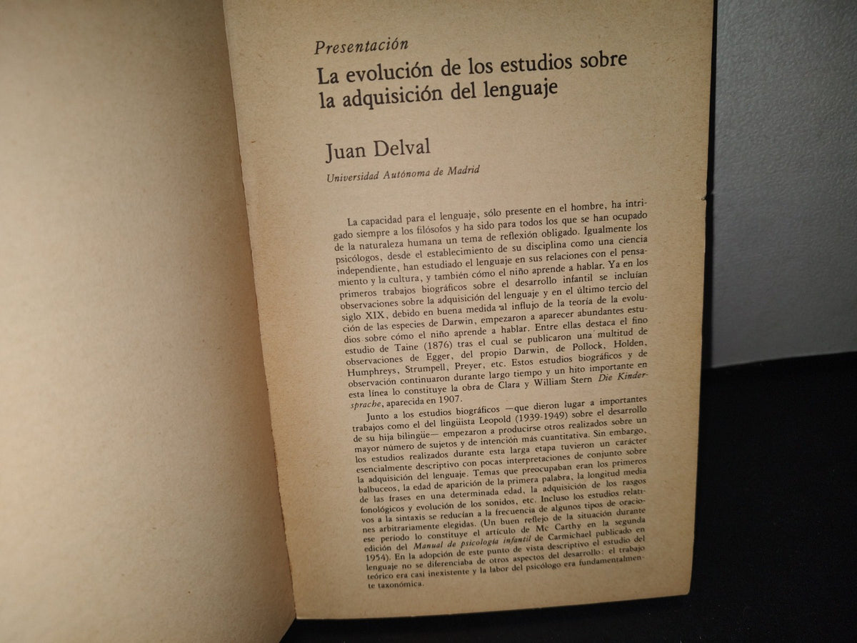 34- Monografía De Infancia. Aprendizaje. La Adquisición Del Lenguaje - 1981
