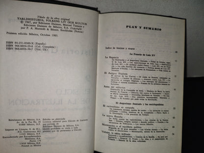 114- Historia Universal 9. El Siglo De La Ilustración - Carl Grimberg. Círculo De Lectores - 1967
