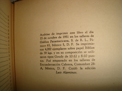 167- Memorias Póstumas De Blas Cubas - Joaquín María Machado De Assís - Biblioteca Americana. Fondo De Cultura Económica. Primera Edición 1951
