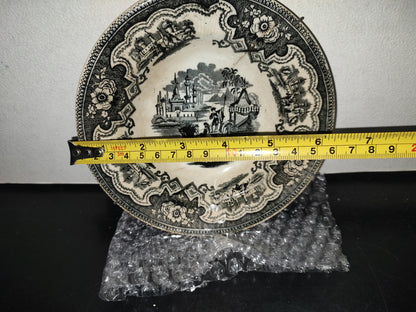 A2- Antiguo Plato Decorado De Cerámica. Damascus. W. Adams & Sons - 70'S