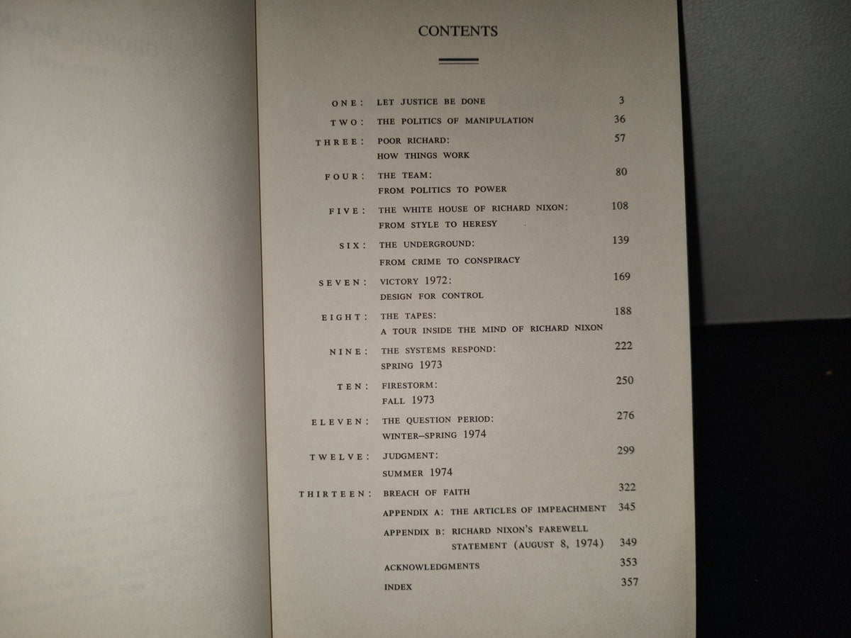 158- Breach Of Faith. The Fall Of Richard Nixon - Theodore H. White - Atheneum Publishers, 1975