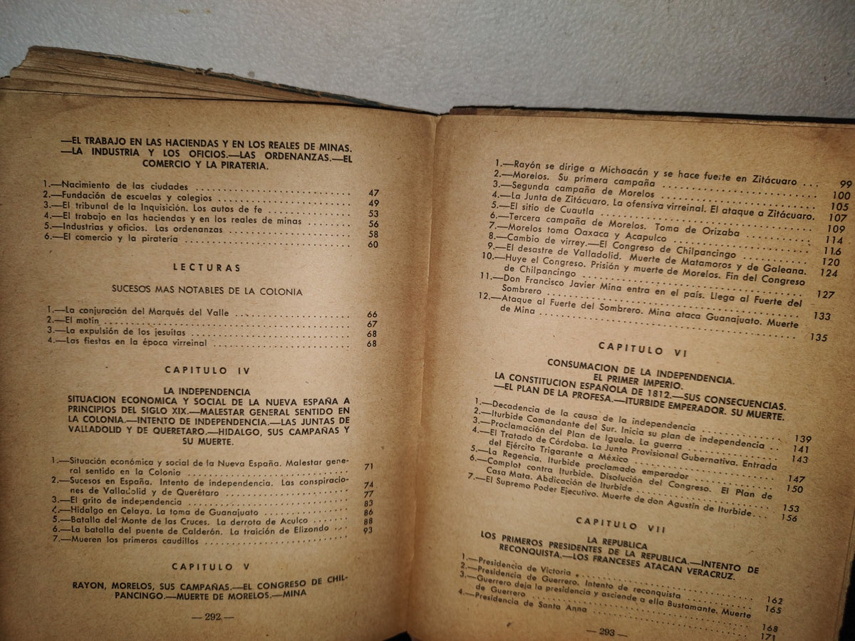 85- Lecciones De Historia Patria Para 4 Año - Profra. Rosa De La Mora - México 1957