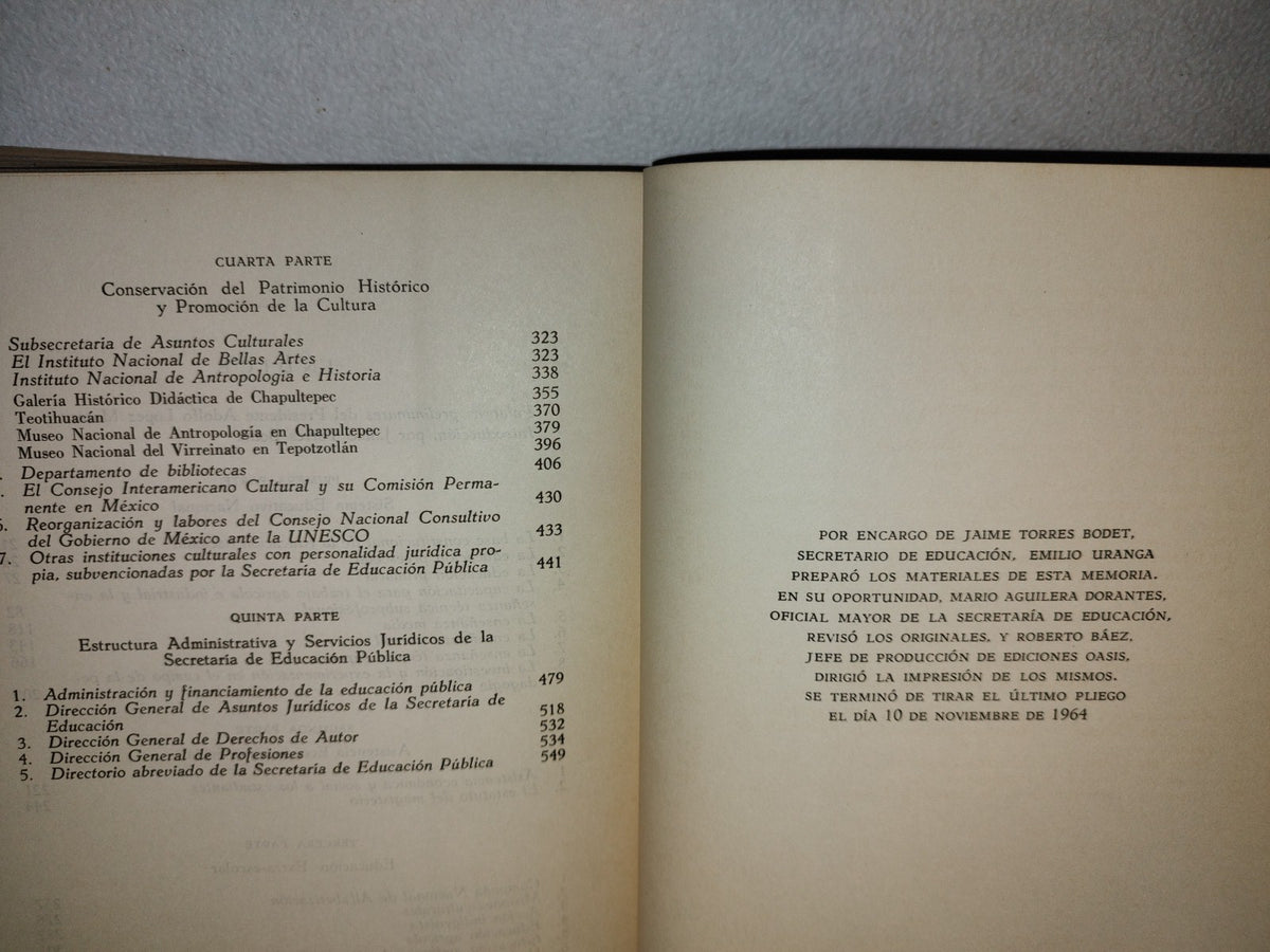 57- Obra Educativa En El Sexenio 1958-1964 - Secretaría De Educación Pública - 1964