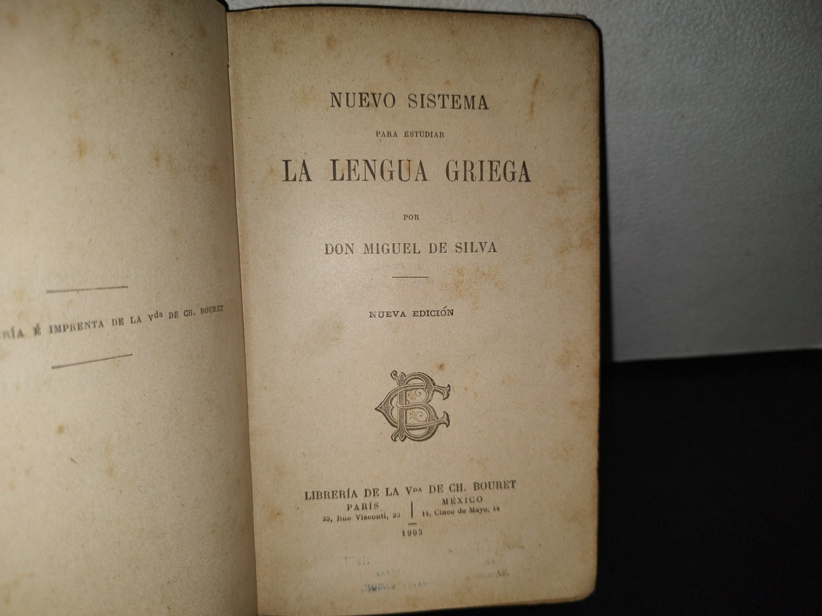 91- Gramática Griega - Miguel De Silva - 1903