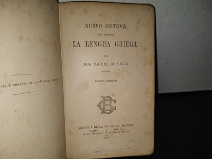 91- Gramática Griega - Miguel De Silva - 1903
