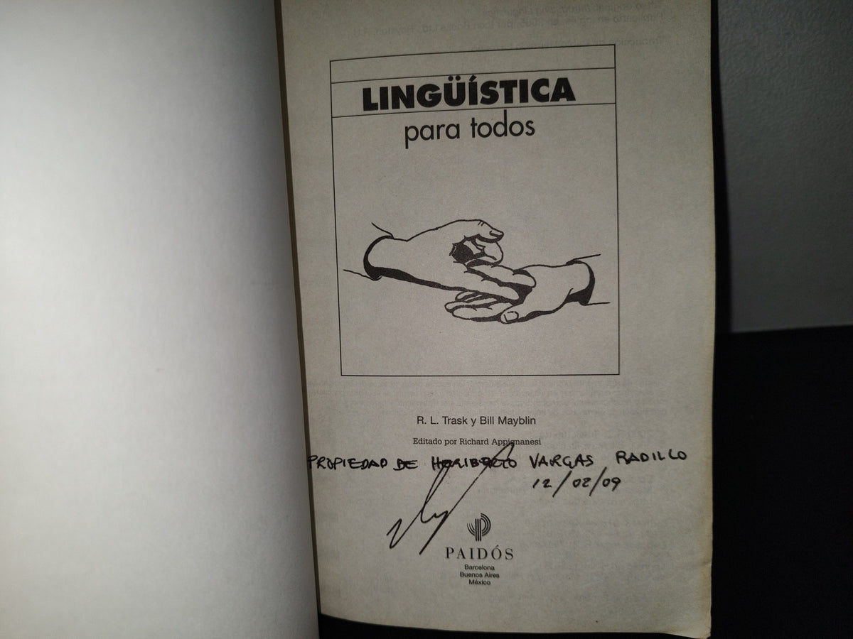 196- Lingüística Para Todos - R. L. Trask, Bill Mayblin