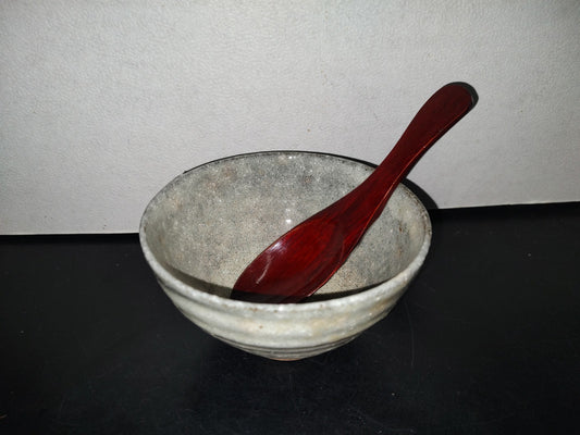 A2- Mortero De Cerámica Con Cuchara De Madera - 80'S - 90'S