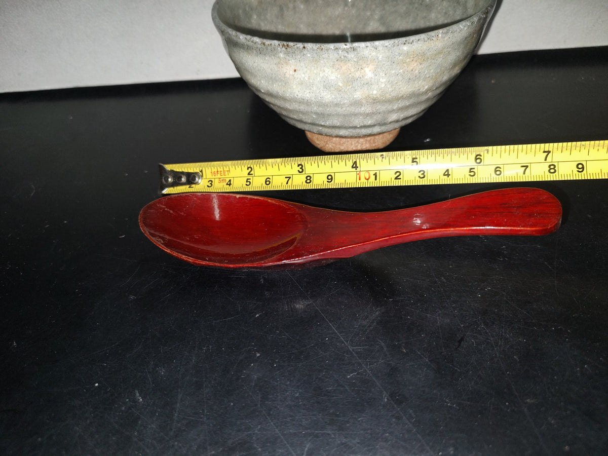 A2- Mortero De Cerámica Con Cuchara De Madera - 80'S - 90'S
