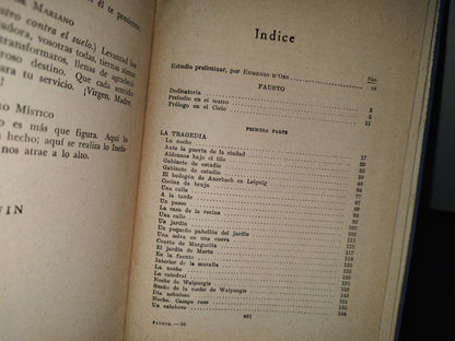 83- Clásicos Jackson. Volumen Xvii. Fausto - J. W. Goethe - Editorial Éxito, S. A. 1951