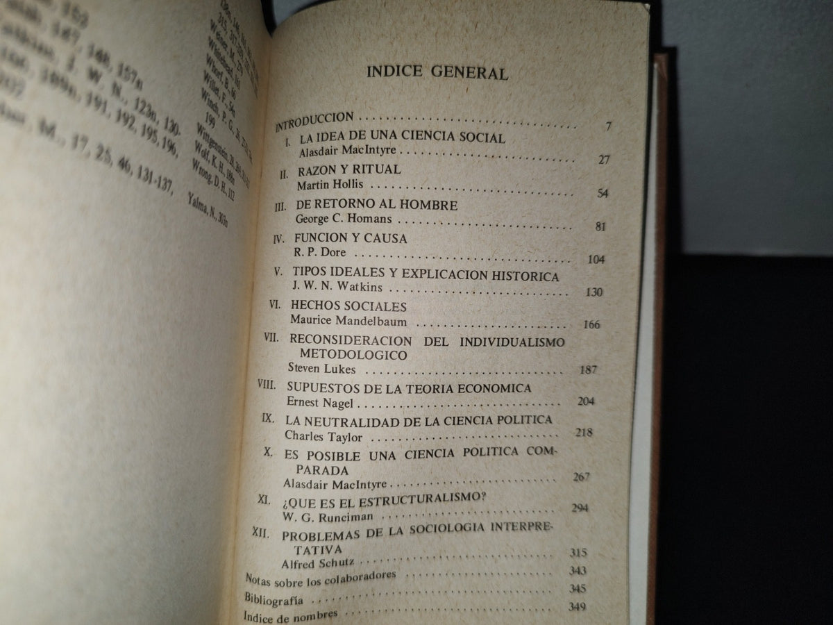 196- La Filosofía De La Explicación Social. Fondo De Cultura Económica - 1A. Ed. 1976