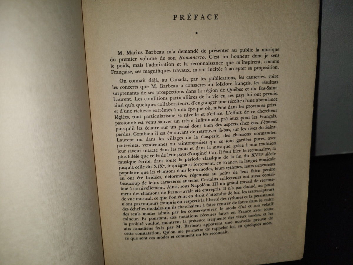 77- Romancero Du Canada - Marius Barbeau - Éditions Beauchemin - 1937