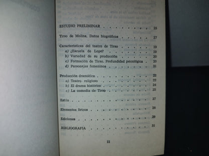 66- Teatro. Don Gil De Las Calzas Verdes, La Prudencia En La Mujer, El Condenado Por Desconfiado - Tirso De Molina - Editorial Bruguera, Edición Especial: Septiembre, 1972