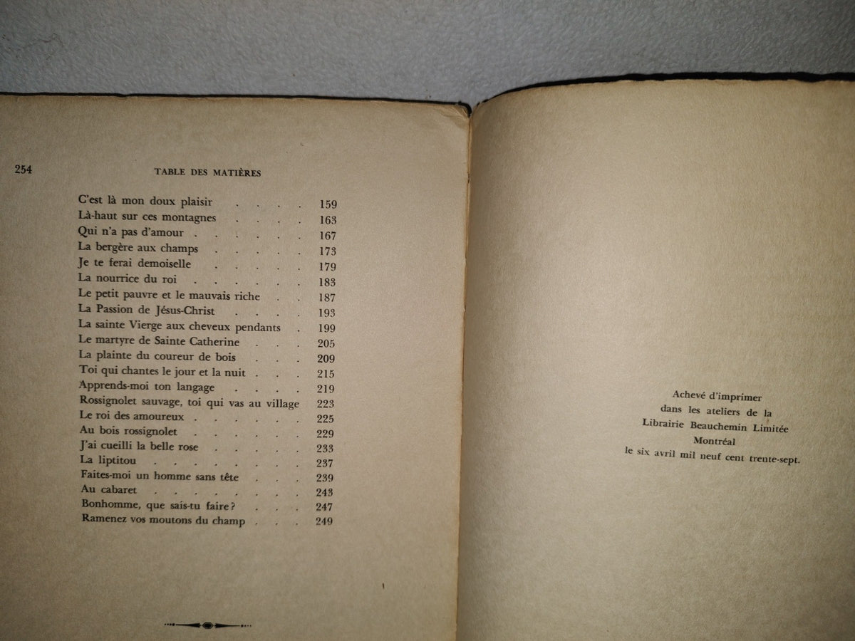 77- Romancero Du Canada - Marius Barbeau - Éditions Beauchemin - 1937