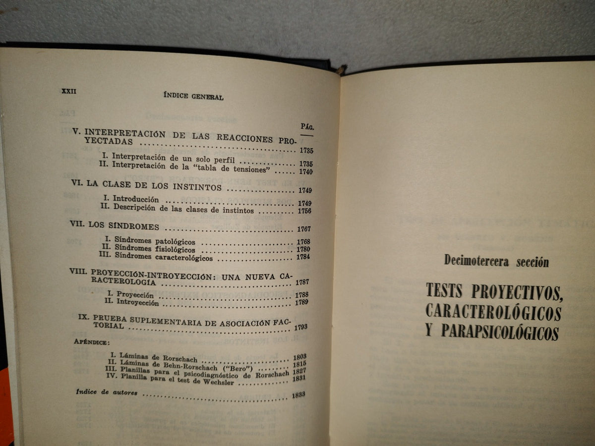 198- Los Tests. Manual De Técnicas De Exploración Psicológica. Tercera Parte - Béla Székely, 1966