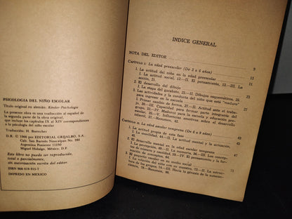 179- Psicología Del Niño Escolar - G. Clauss, H. Hiebsch