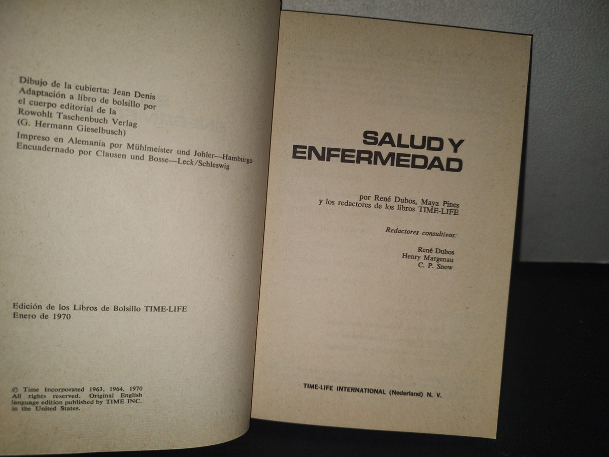 34- Salud Y Enfermedad - Libros Time Life - 1970