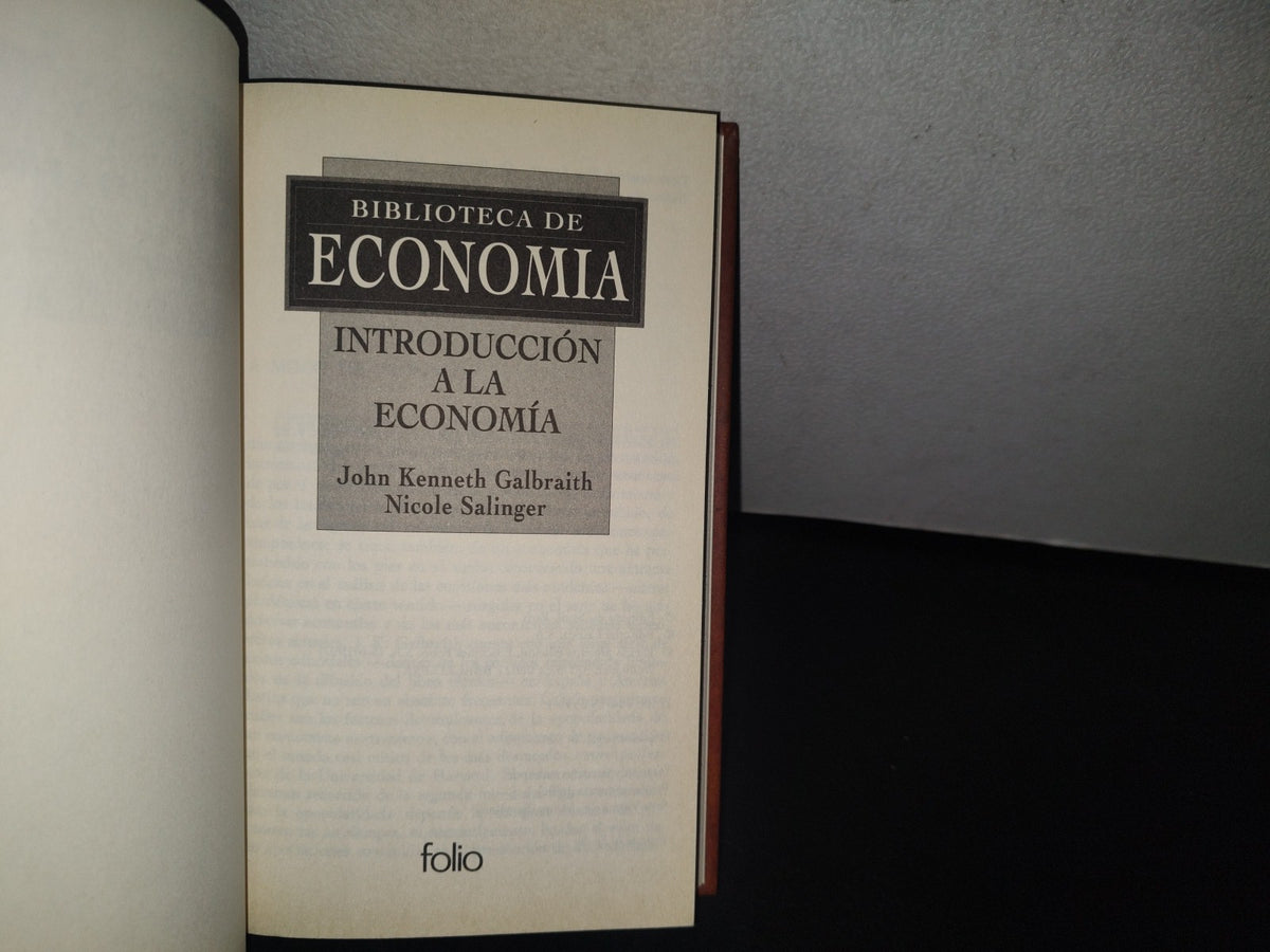 83- Biblioteca De Economía. Introducción A La Economía - John Kenneth Galbraith