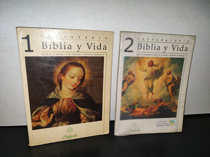 77- Biblia Y Vida 1 Y 2 - Pedro De La Herrán, Jesús Martínez... - Editorial Casals - 1996
