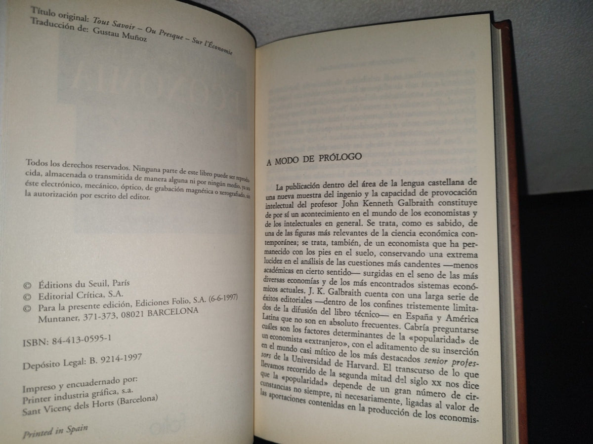 83- Biblioteca De Economía. Introducción A La Economía - John Kenneth Galbraith