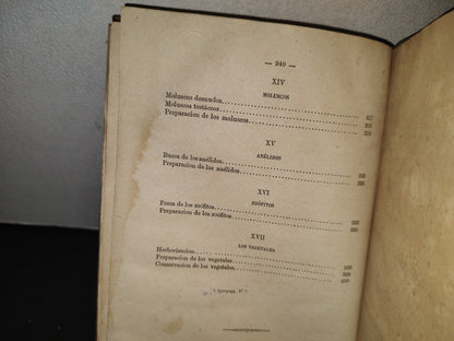 91- Taxidermia. Manual Práctico Del Disecador De Animales Y Plantas - Manuel Llofriu - Madrid. Librería De Cuesta, 1885