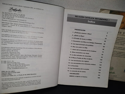 77- Biblia Y Vida 1 Y 2 - Pedro De La Herrán, Jesús Martínez... - Editorial Casals - 1996