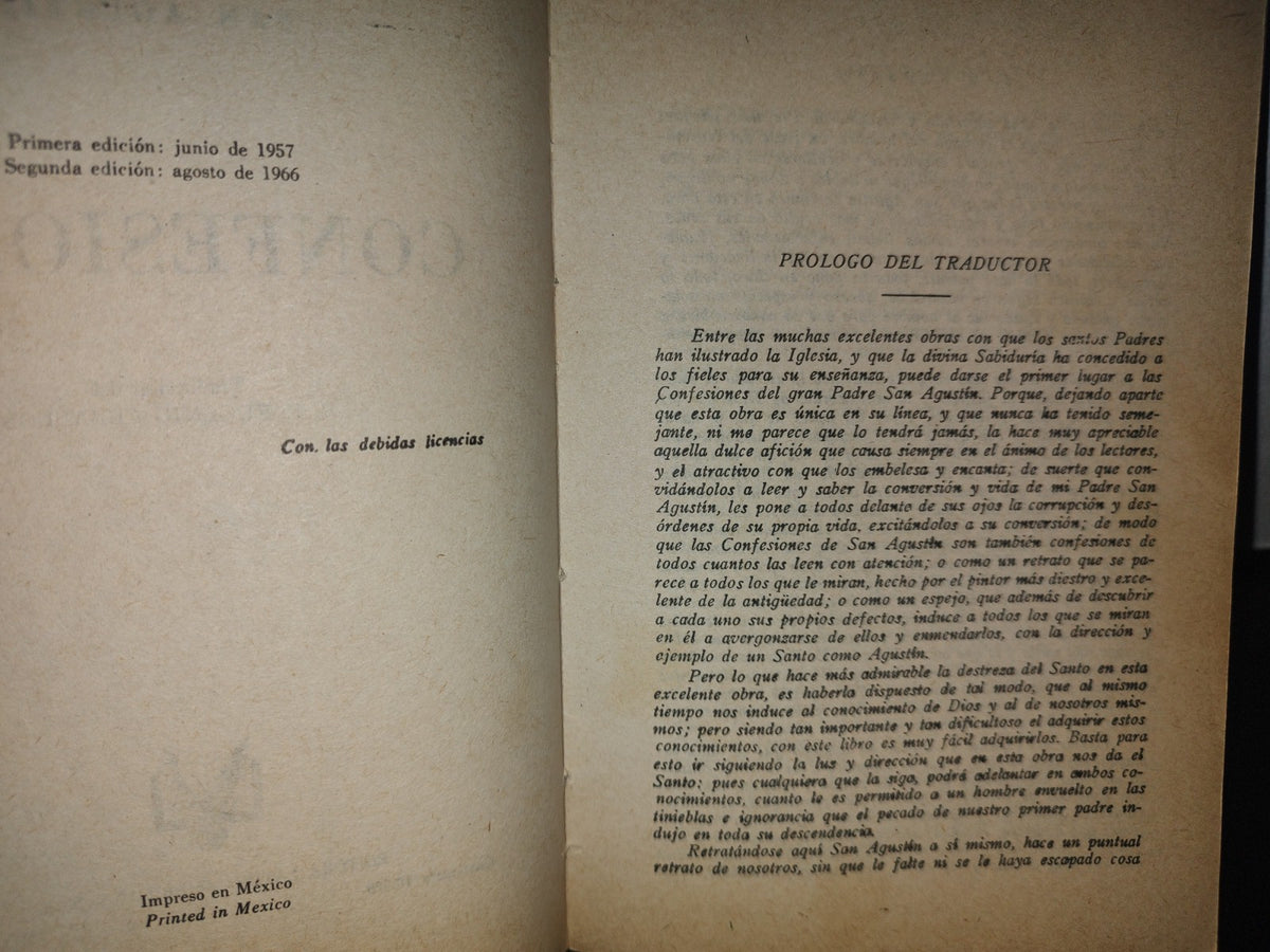 85- Confesiones De San Agustín - Editora Latino Americana, S. A. - 1966