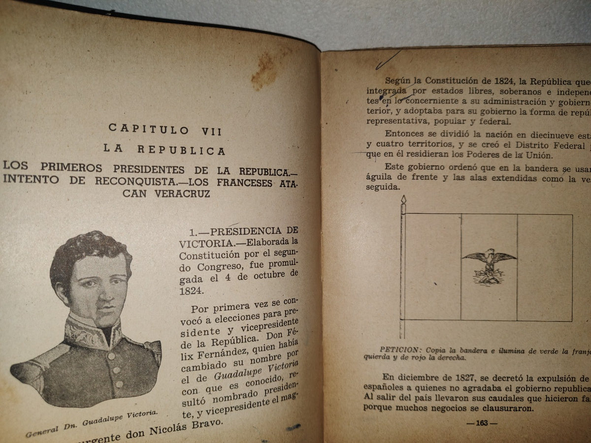 85- Lecciones De Historia Patria Para 4 Año - Profra. Rosa De La Mora - México 1957