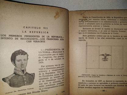 85- Lecciones De Historia Patria Para 4 Año - Profra. Rosa De La Mora - México 1957