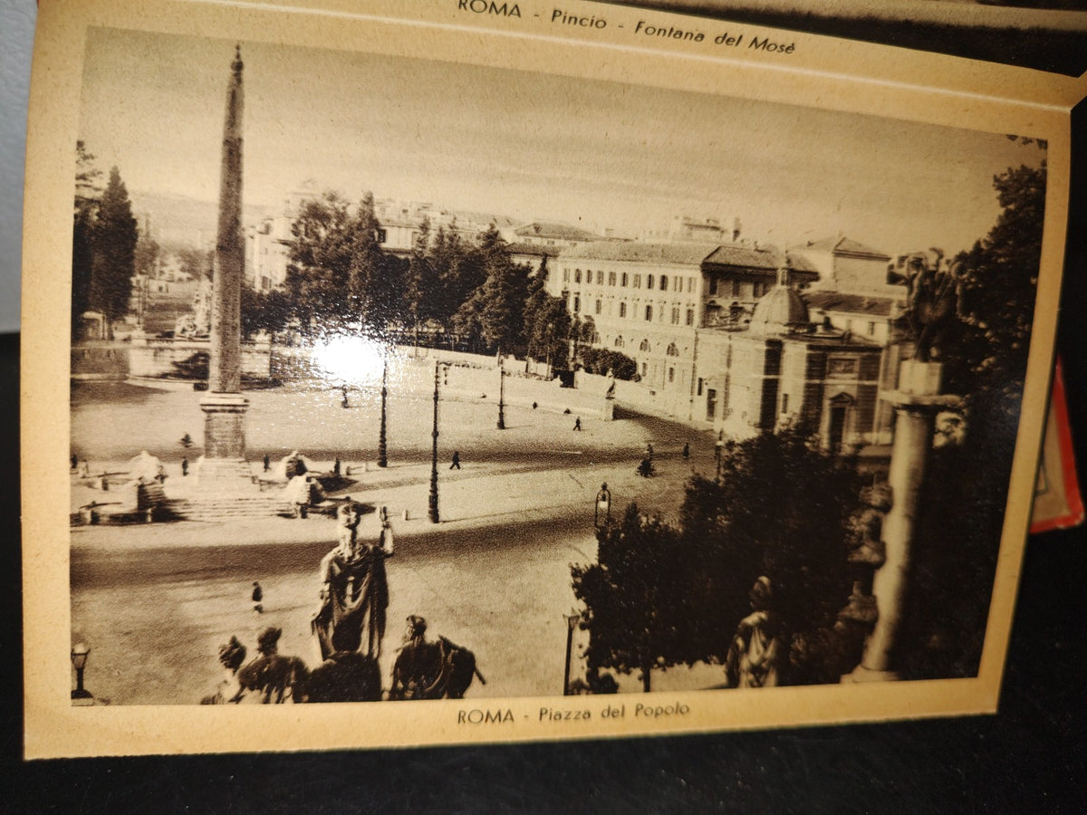 66- Ricordo Di Roma. Fotografías En Pergamino, Acordeón. Sepia - 50'S - 60'S