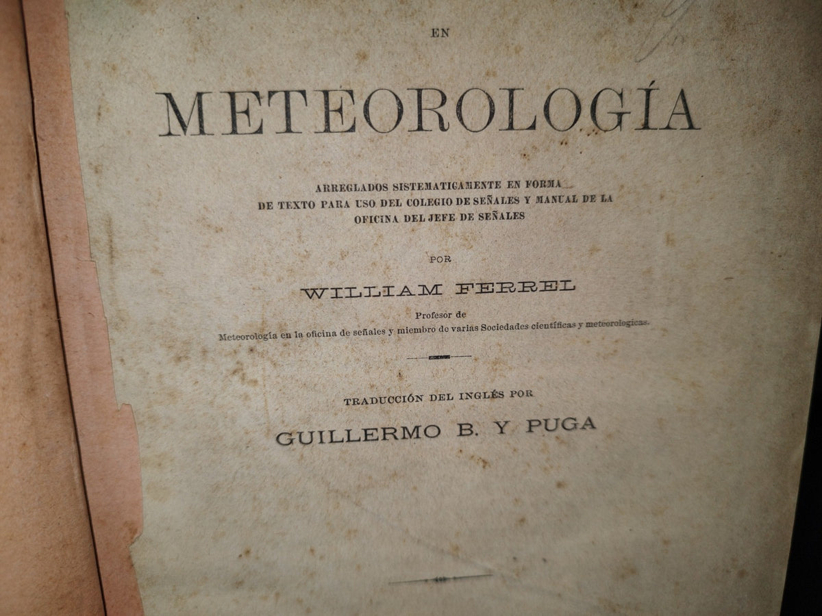 59- Últimos Progresos En Meteorología - William Ferrel - 1894