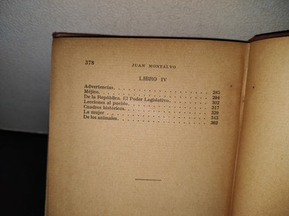 64- El Cosmopolita. Juan Montalvo. Tomo Primero - 1923