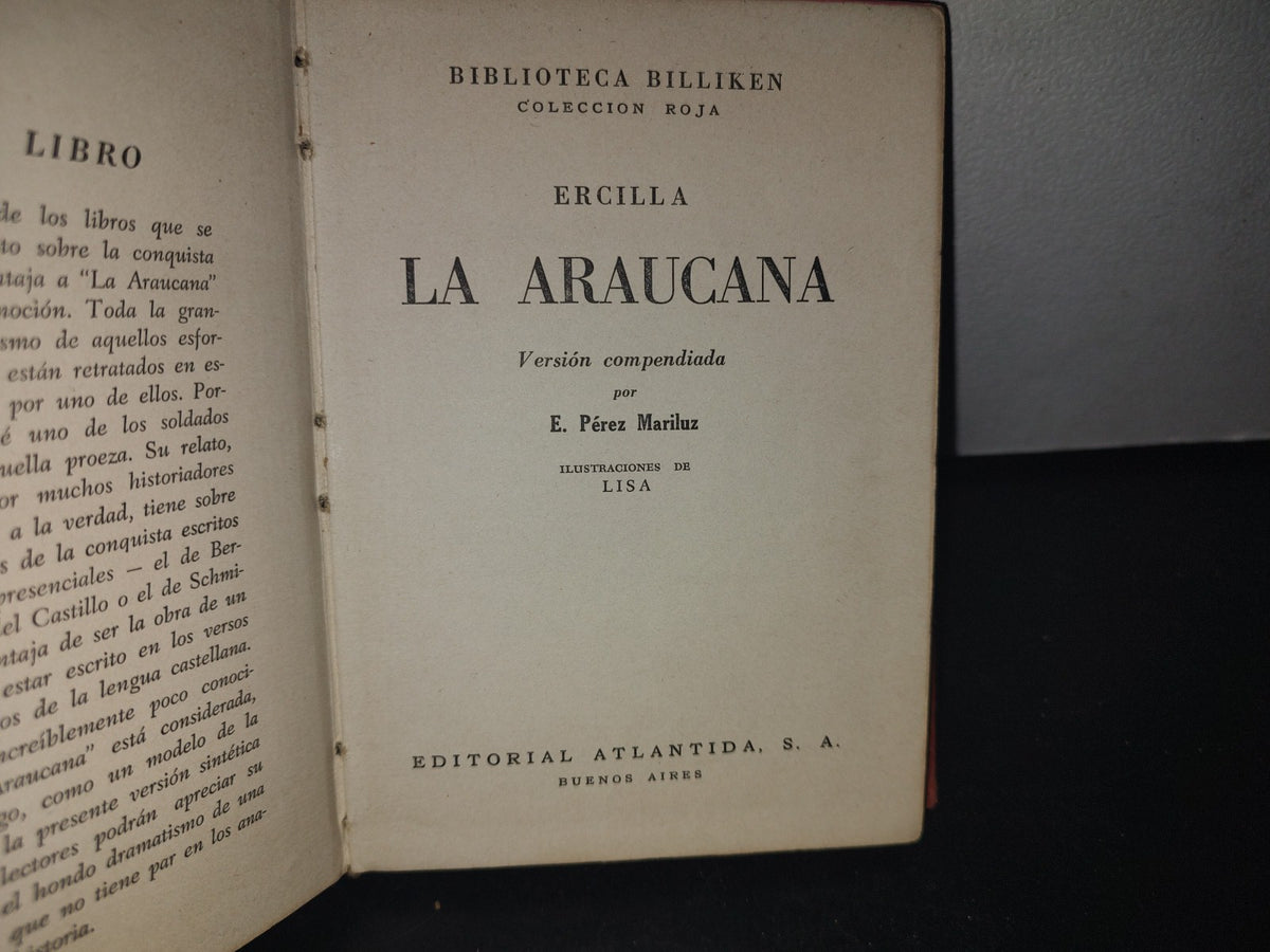 66- Biblioteca Billiken. La Araucana. Ercilla - 1941