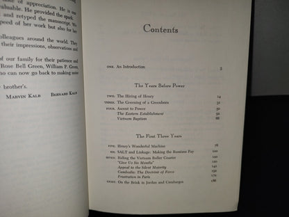 153- Kissinger. By Marving Kalb And Bernard Kalb. Little, Brown And Company - 1974