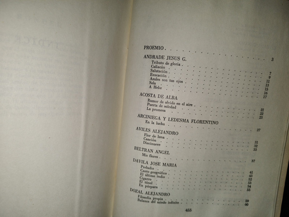 83- Antología Sinaloense - Volumen I - Ernesto Higuera - Culiacán, Sinaloa 1958