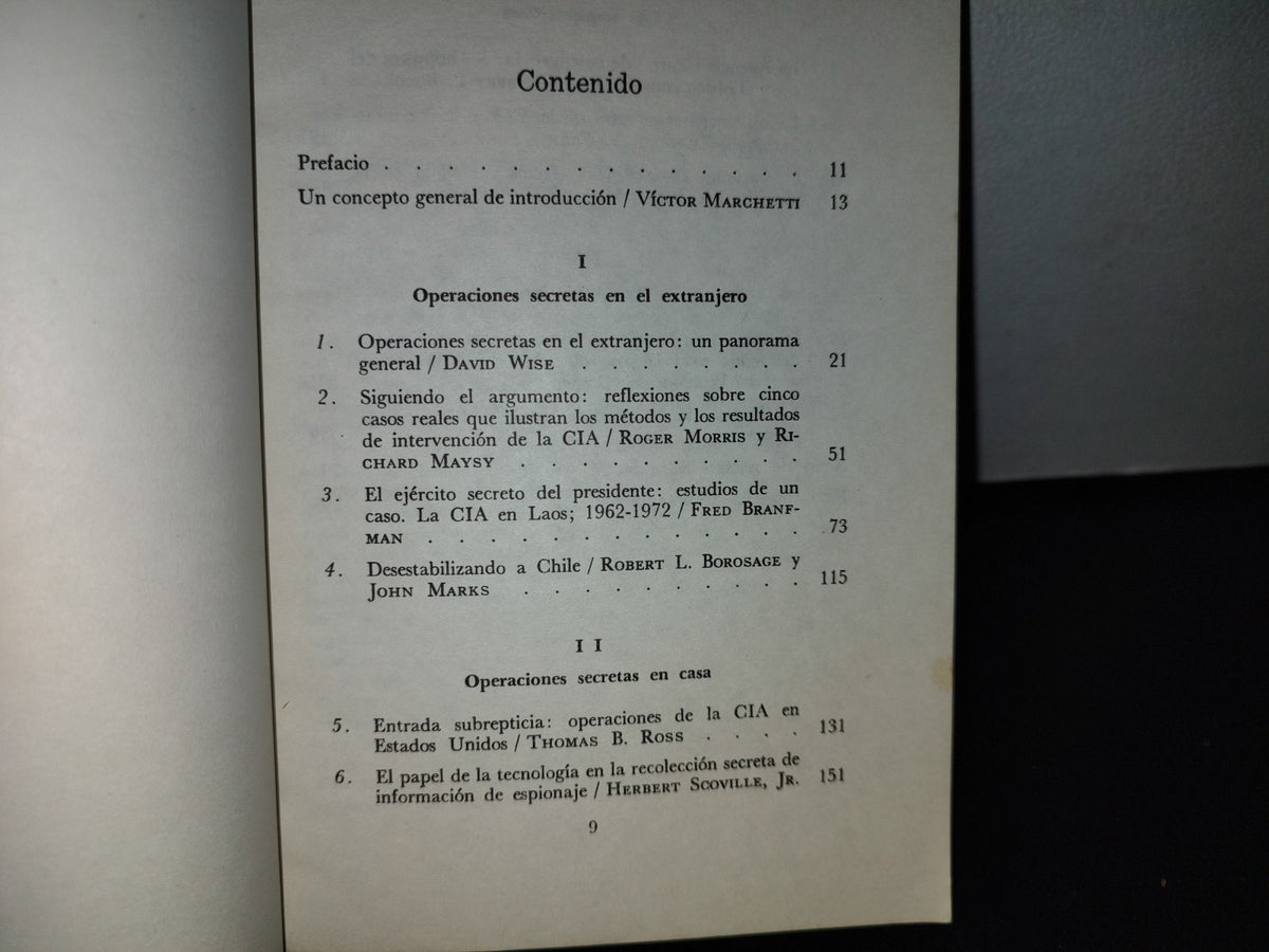 192- Los Archivos De La C.I.A. - Robert L. Borosage Y John Marks - Primera Edición 1980