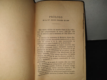 196- Física - J. Langlebert. Librería De La Vda. De Ch. Bouret, 1902