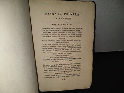 80- El Monje Blanco. Retablos De Leyenda Primitiva - Eduardo Marquina - Primera Edición 1930